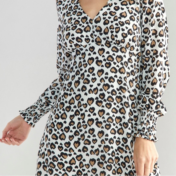 NWOT Francesca’s Leopard Heart Dress - Picture 3 of 6
